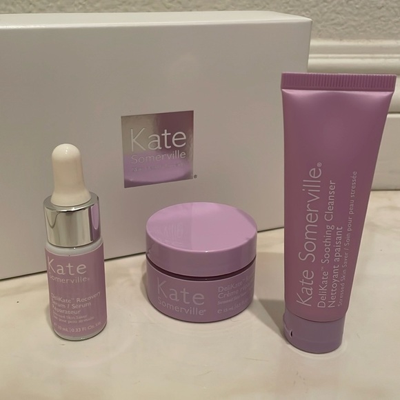 Brand New Kate Somerville Delikate Stressed Skin Saver Skin care Bundle​​​​​​